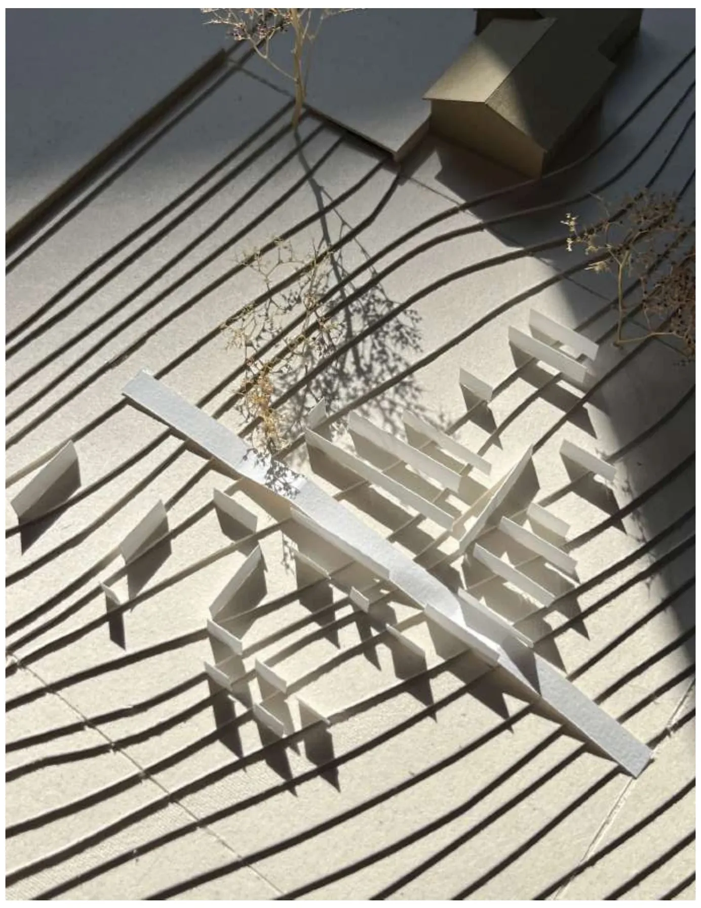 Maquette d’étude en cours de fabrication