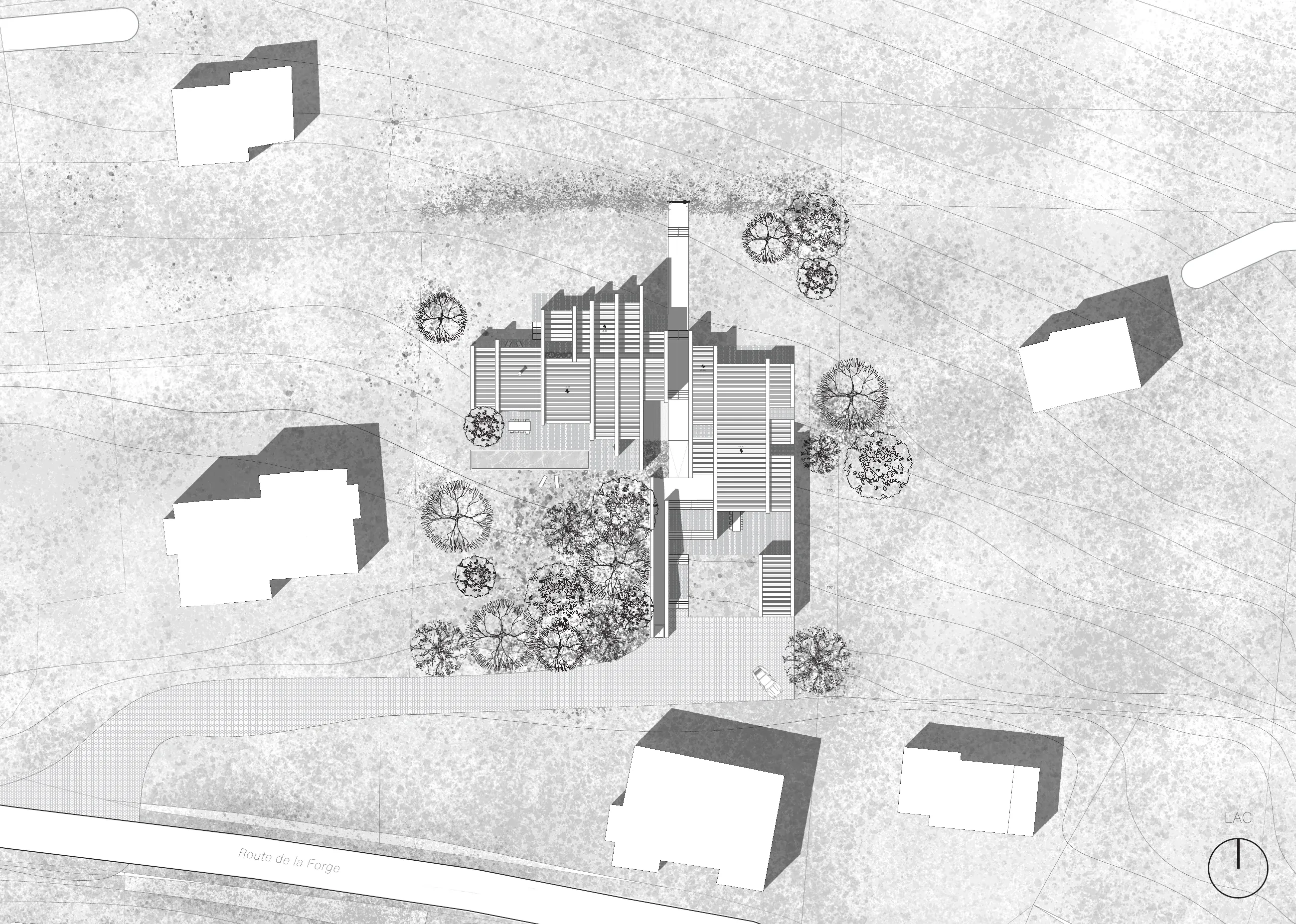 Habiter & travailler en symbiose, Maison individuelle & agence d'architecture, Saint-Paul-en-Chablais, Haute-Savoie — visuel 3 sur 16