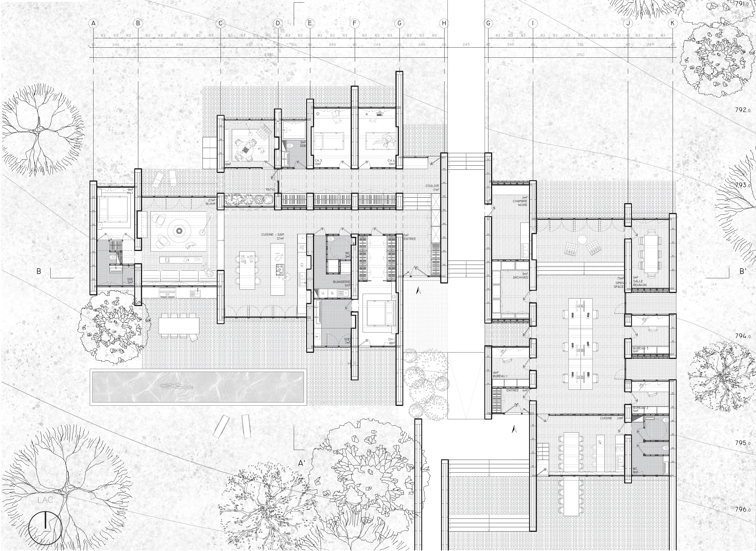 Habiter & travailler en symbiose, Maison individuelle & agence d'architecture, Saint-Paul-en-Chablais, Haute-Savoie — visuel 4 sur 16