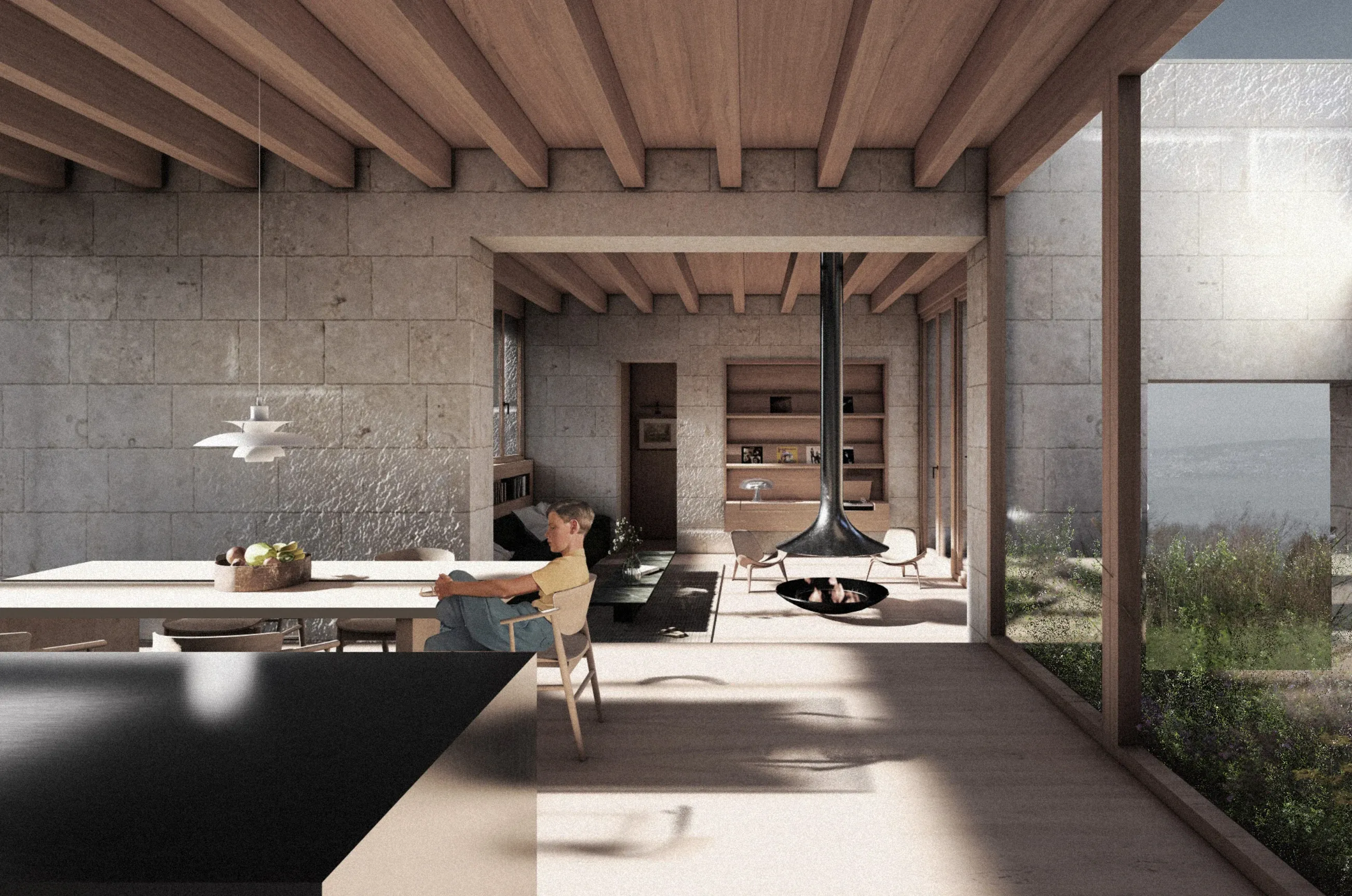 Habiter & travailler en symbiose, Maison individuelle & agence d'architecture, Saint-Paul-en-Chablais, Haute-Savoie — visuel 7 sur 16
