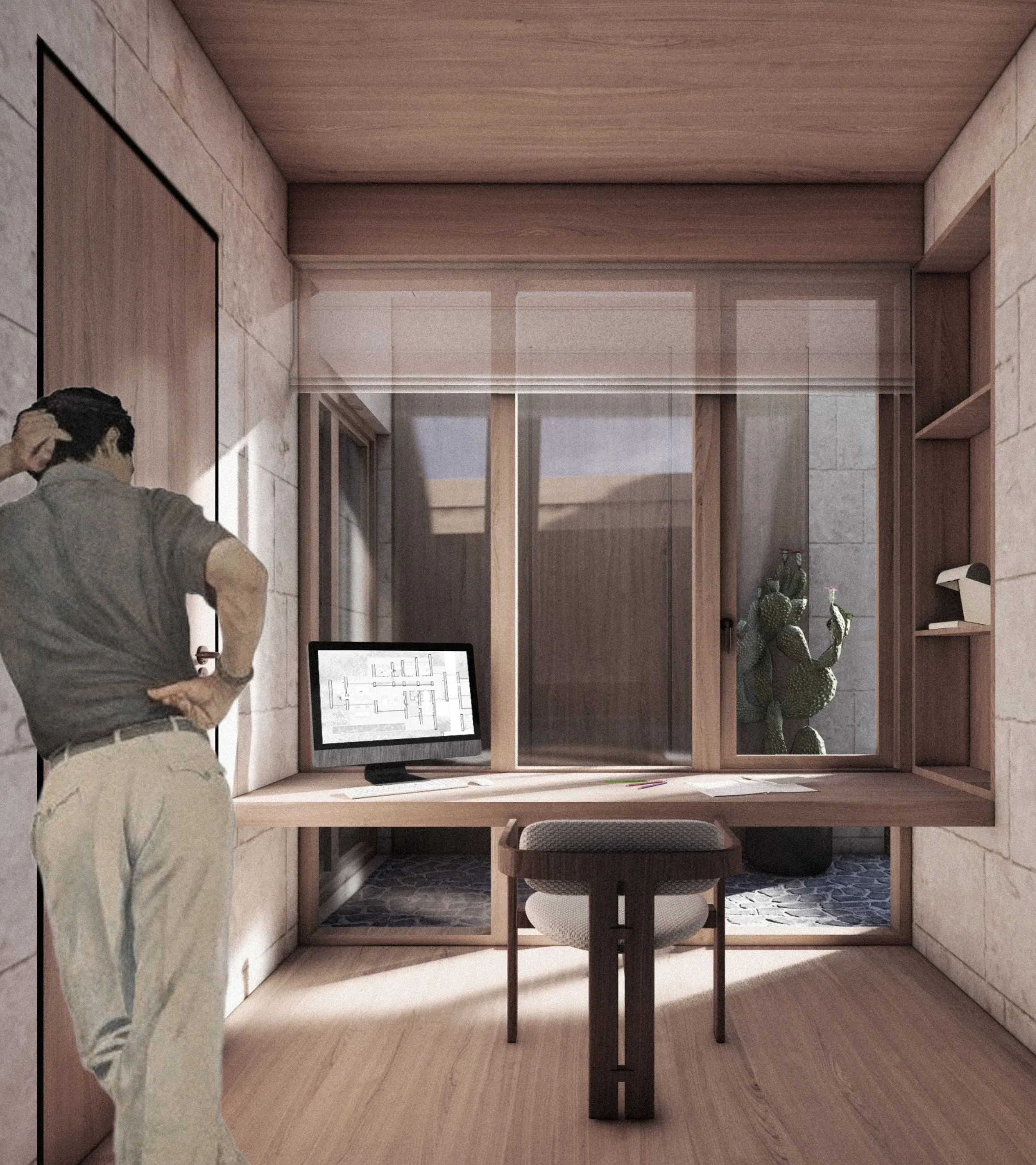 Habiter & travailler en symbiose, Maison individuelle & agence d'architecture, Saint-Paul-en-Chablais, Haute-Savoie — visuel 11 sur 16