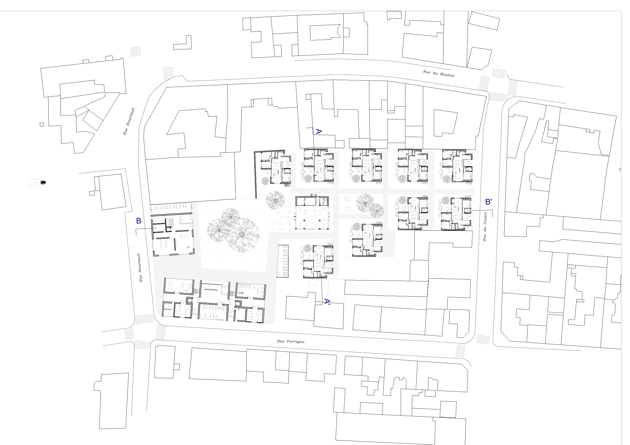 L'îlot Heurtault, 80 logements collectifs, Aubervilliers, Seine-Saint-Denis — visuel 2 sur 9