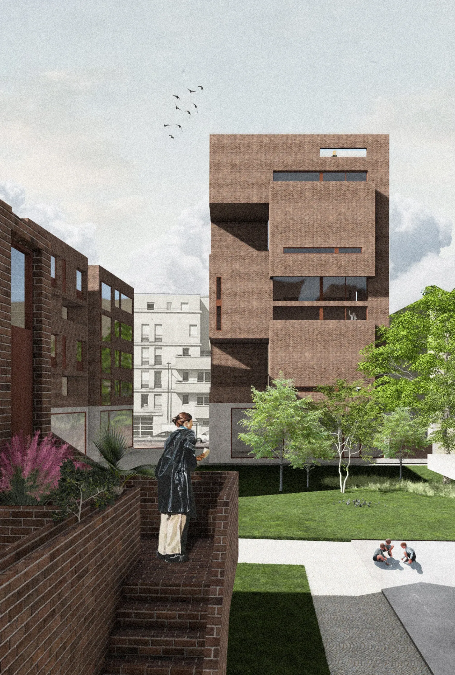 L'îlot Heurtault, 80 logements collectifs, Aubervilliers, Seine-Saint-Denis — visuel 5 sur 9